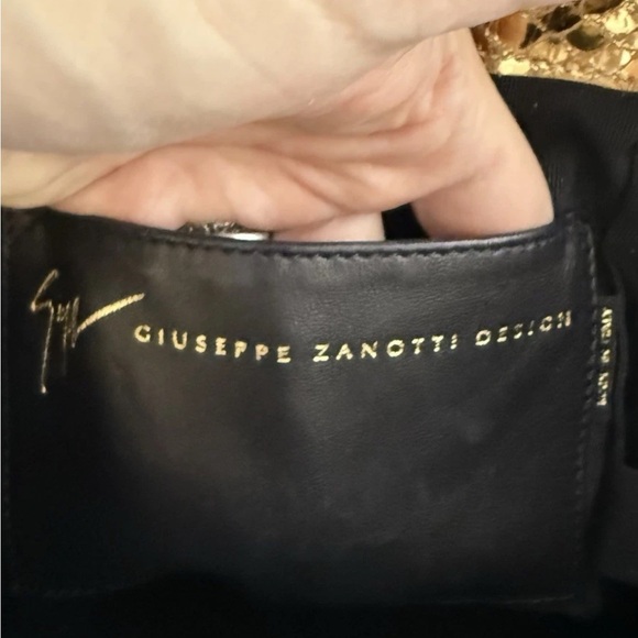 Gold Giuseppe Zanotti Textured Women\'s Bag